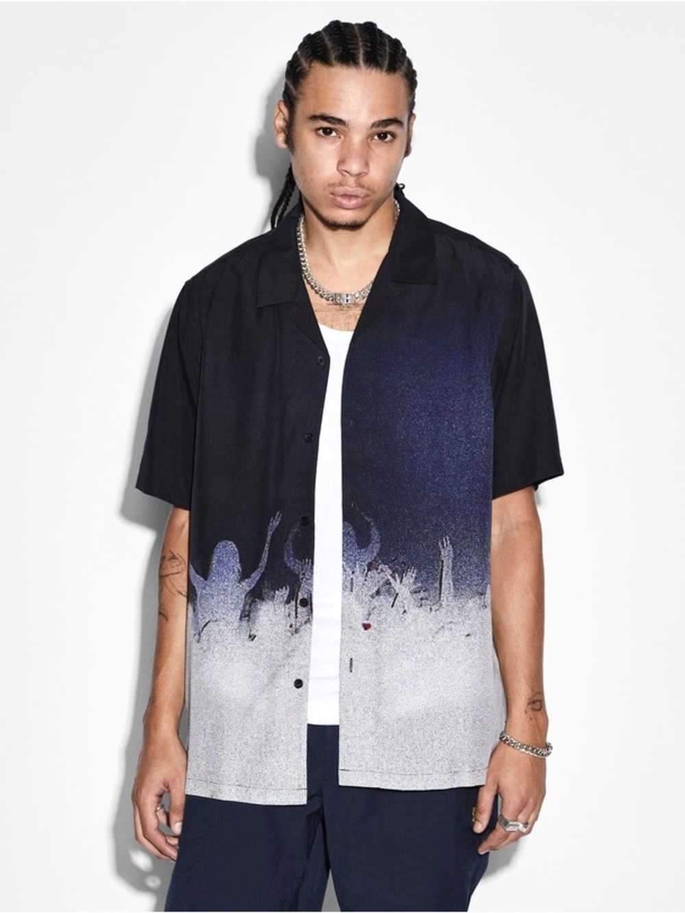 Ksubi Black Dance Klass Resort Shirt Size Medium